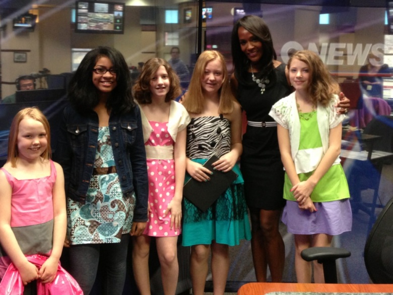 This is me and my friends at the 9news studios withTaRhonda Thomas!